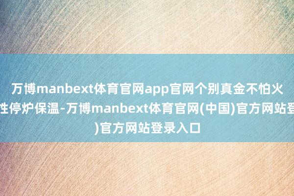 万博manbext体育官网app官网个别真金不怕火厂间歇性停炉保温-万博manbext体育官网(中国)官方网站登录入口