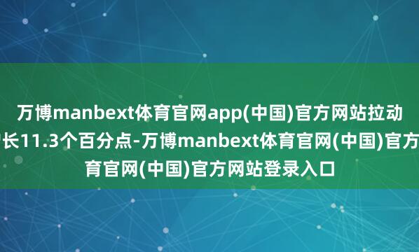 万博manbext体育官网app(中国)官方网站拉动全体出进口增长11.3个百分点-万博manbext体育官网(中国)官方网站登录入口